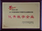 天長缸蓋有限公司榮獲“2011年度安徽省優(yōu)秀數(shù)字企業(yè)”稱號
